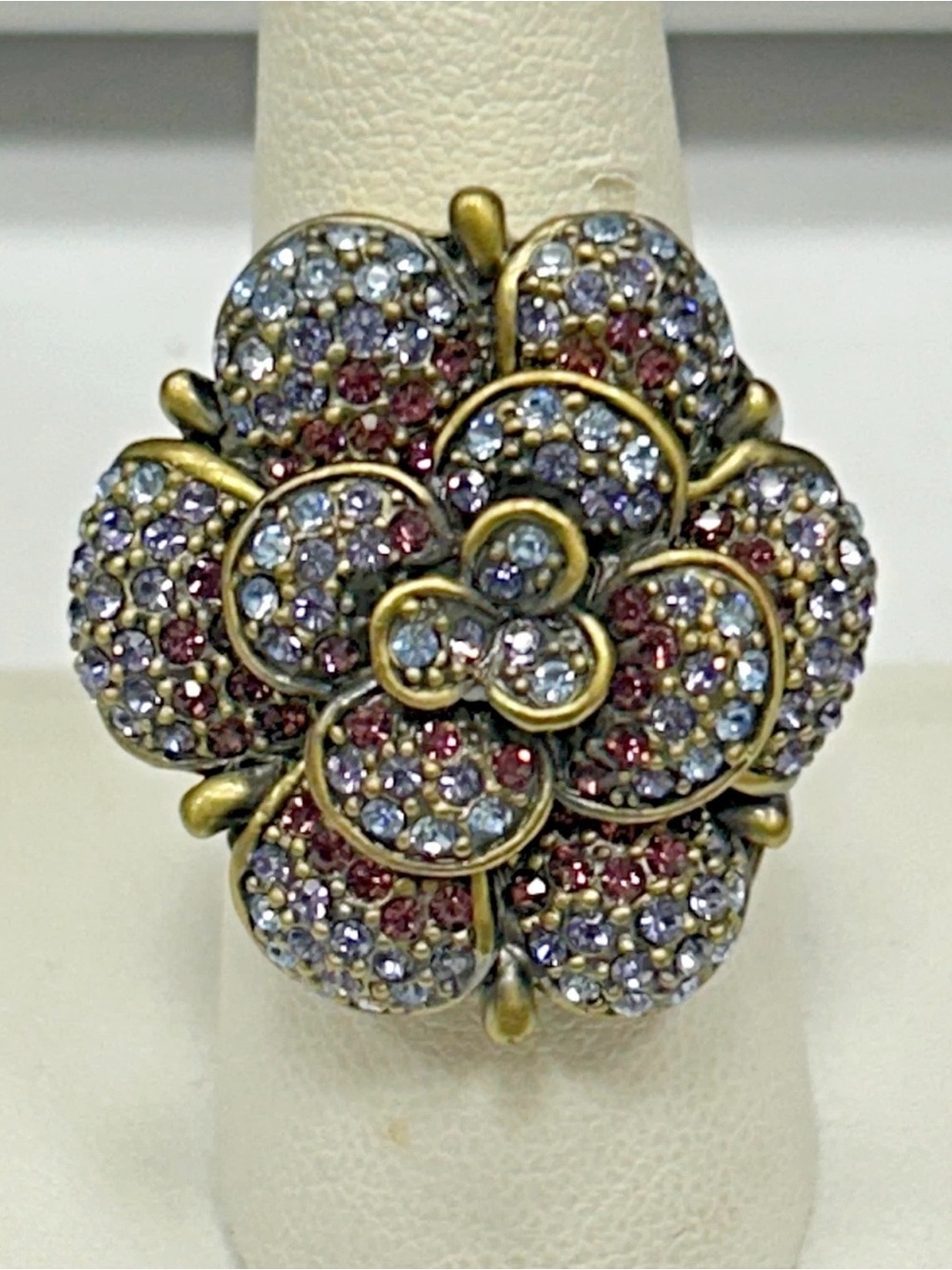 Heidi Daus "Petal Profusion" statement ring *Size 9